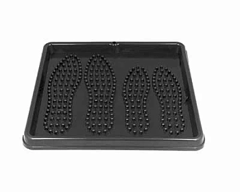 лоток для обуви 43х39х3,5см черный