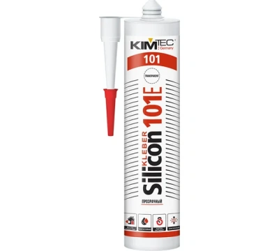 герметик kim tec 101e силикон 280 мл прозрачный (уп. 20)