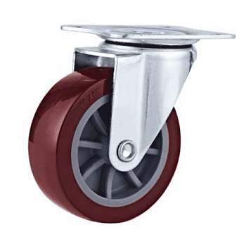 колесо 50мм поворот кр.пластик (120)