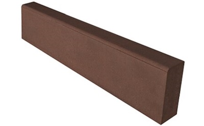 бордюр садовый 1000*200*80 ( 36 шт /1) цвет коричневый"литьё"