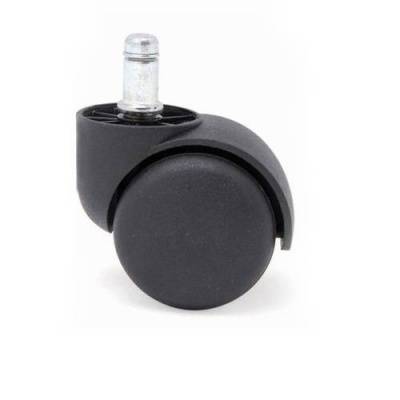 колесо 50мм штырь м11 усилен черн. пластик