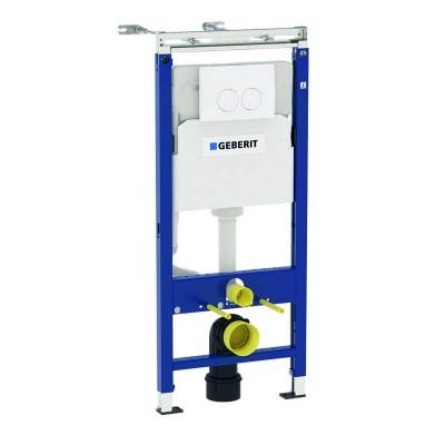 инсталляция д/подв.унитаза geberit duofix platenbau, панель 2кл. глян.хром delta21, спец.креп. 458.122.21.1