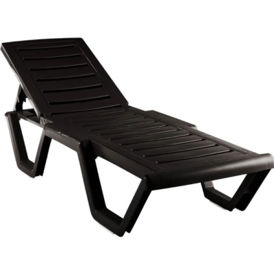 лежак атлант арт.4381-gs, пластик (шоколад)