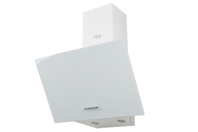 вытяжка кухонная "оasis" np-50w(fr) белый 1led/500м3/кнопки