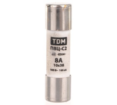 плавкая вставка пвц-с2 10х38 8а tdm sq0729-0006 распродажа..