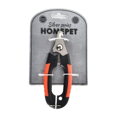 homepet silver series 16 см х 4,5 см размер l когтерез секатор с фиксатором