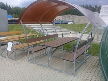 каркас беседки "астра" (террасная доска)