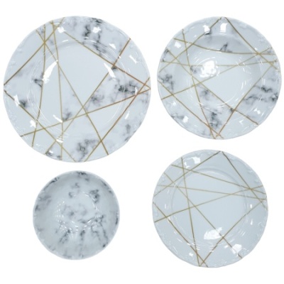 сервиз на 24 предмета: геометрия (микс, с резным бортиком, с углублением), арт. lia24ys00033.t0