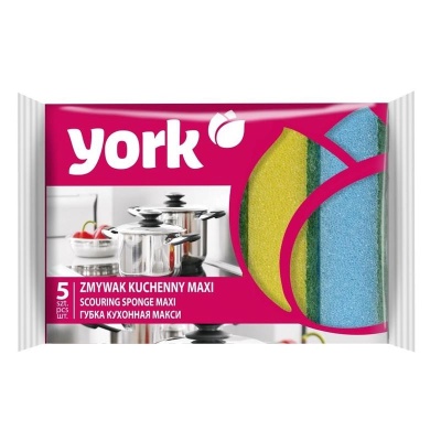 губки кухонная york макси 5 шт.