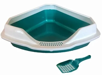 homecat бюджет 37х27х8 см туалет для кошек с сеткой на ножках 2 см красный