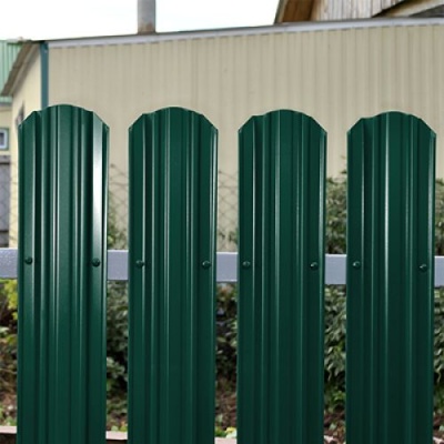 евроштакетник п-обр 1,5 м зел двухстор. 109 (0,35мм)