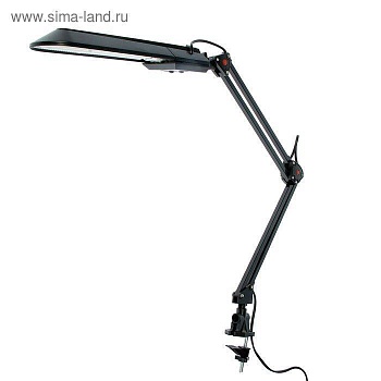 настольный светильник эра nl-201-g23-11w-bk черный