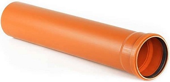 труба канализационная нпвх 200*4,9 sn4 6000 (рыжая) полипластик (15)