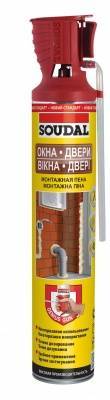 пена монтажная окна двери genius gun 12*750мл 131132 (12) soudal