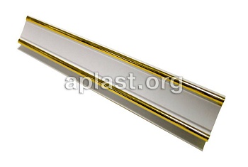 отделочный профиль пвх плинтус 3м (7) 30шт/уп золото