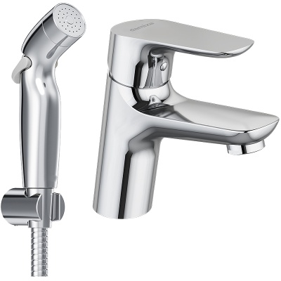 смеситель для раковины origin bit 770300000 однорычажный с гигиеническим душем цвет хром