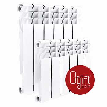 радиатор алюм plus al 500 10 секц qну=1230вт ogint