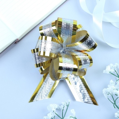 бант-шар №3,2 серебро в золоте