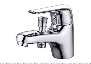 смеситель врезной на борт ванны aquanet pragmatic af430-61с, хром
