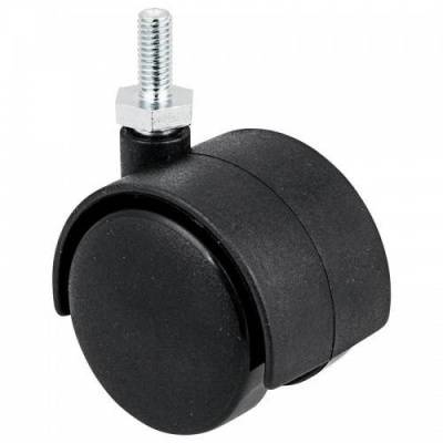 колесо 50мм болт м10 черн.пластик