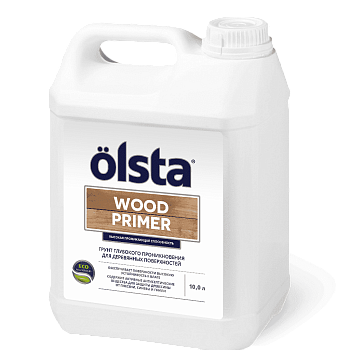 грунт для деревянных поверхностей olsta wood primer, 5 л