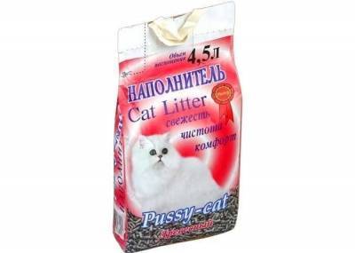pussy-cat наполнитель древесный 4,5 л (1х3)