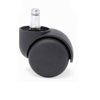 колесо 50мм штырь м11 усилен черн. пластик