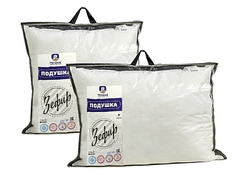 подушка заменитель лебяжьего пуха тик п/э зефир (14/402, 68*68)