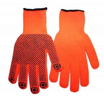 перчатки акриловые с пвх точка супер люкс зима, арт 511 т зима (в уп. 100шт)