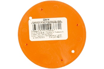 крышка подрозетника (оранж), d-75, авс пластик, оранж.,негорюч.,пв-0 (320)