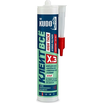 клей kudo клеит все high tack на основе гибридных полимеров белый 280 мл kx-3w