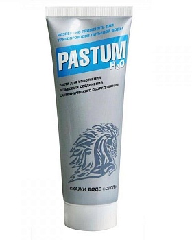 pastum h2o, 25г туба паста для уплотнения резьбовых соединений сантехнического оборудования