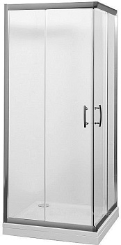 душевая шторка aquanet alfa cube naa1142 (900х900х2000) стекло прозрачное хром (168416)