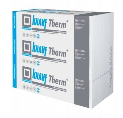 утеплитель пенопласт knauf therm wall light 1000*2000*100 пл10кг/м3(12 шт,24м2,2,4м3 (therm дача)