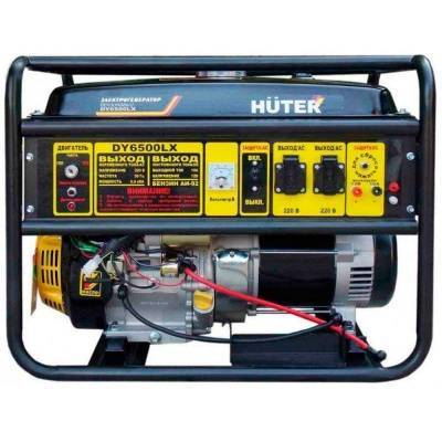 бензиновый генератор huter dy6500lx(5,5квт,4-х тактный,электростартер)