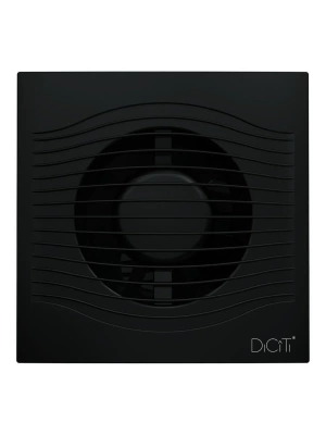 slim 4c matt black, вентилятор осевой вытяжной с обратным клапаном d 100, декоративный