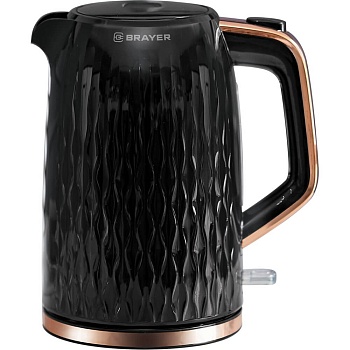 1061br чайник электрический brayer, strix, 3000 вт, 1,7 л, пласт.корп,автооткл.при закип