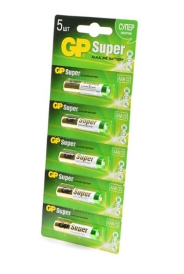 элемент питания gp super gp24au-2cr5 aaа lr03 bl5