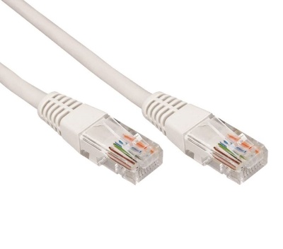 патч-корд utp кат. 5e, длина 5 метров, неэкранированный, серый rexant