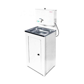 умывальник "акватекс" (17 л. бак антикороз, с эвн + мойка нерж.) белый