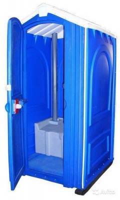 кабина туалетная 1,11 х 1,15 х 2,22 м, емкость бака 250л (в собранном виде)