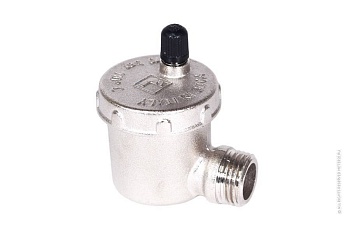 авто-воздухоотводчик боковой, никель 1/2"