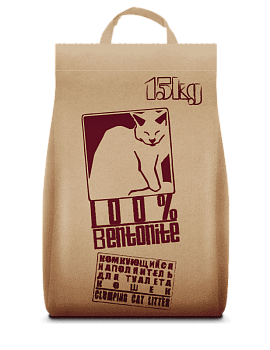 pi-pi-bent 15кг наполнитель комкующийся для туалета кошек "no name 15 кг"/56/