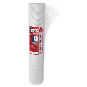 сетка армир. панцирная (1м*25м) fasadpro 320 гр/м2