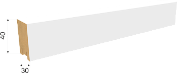 интерьерная рейка мдф stella ривьера белая 40*30*2700 (уп.4 шт.) распродажа