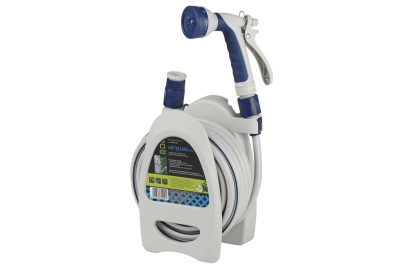 катушка компактная (mini) с ручкой + шланг 9,5 мм (3/8) х 10 м green apple