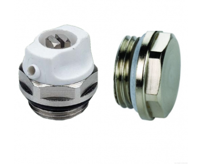 комплект соло (пробка глухая — 1 шт., кран маевского — 1 шт.) ral9007