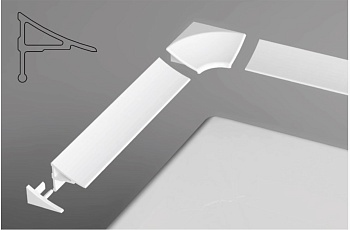 декоративная планка ravak универсальная 11/2000 белая