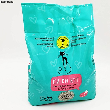 cc-cat (сиси-кэт) 5,3 л п/м наполнитель комкующийся (1х6) /270/ (53845)