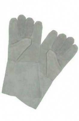 краги спилковые серые без подкладки (уп 60 шт)